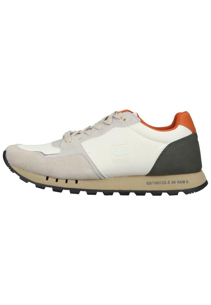 G-Star Sneaker Lederimitat/Nylon Weiß/Orange - surf4shoes