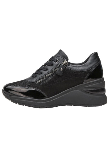 LASOCKI Sneaker Leder Schwarz - surf4shoes