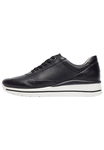 LASOCKI Sneaker Leder Schwarz - surf4shoes