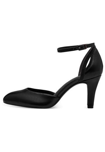 Tamaris Pumps Lederimitat Schwarz - surf4shoes