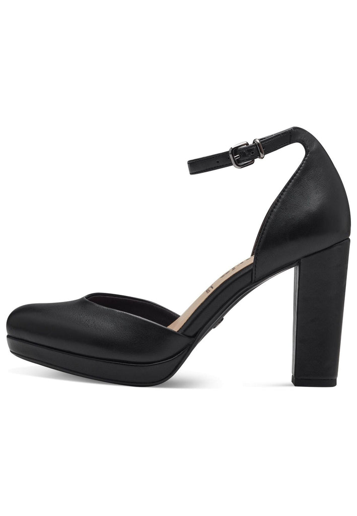 Tamaris Pumps Lederimitat Schwarz - surf4shoes