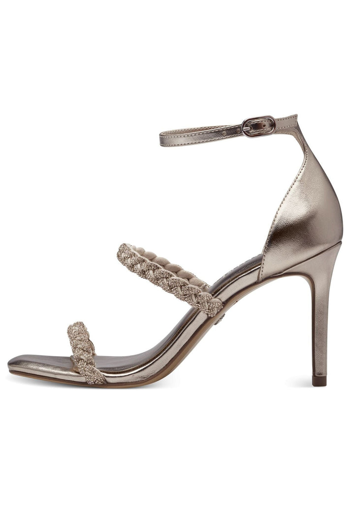 Tamaris Sandalen Lederimitat/Textil Hellgold - surf4shoes