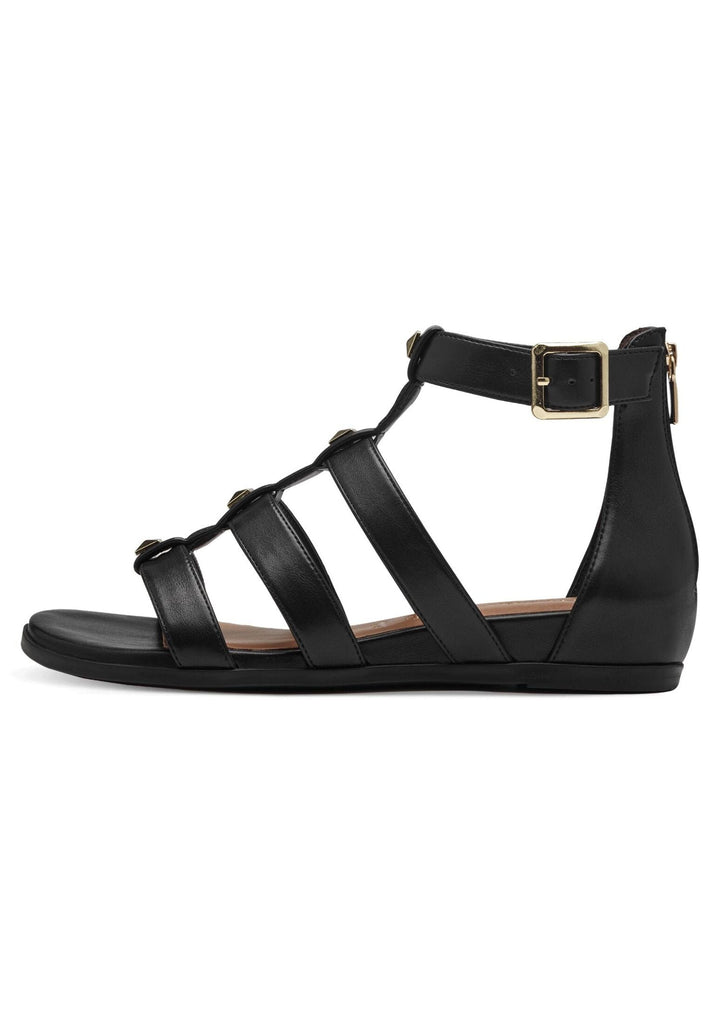 Tamaris Sandalen Lederimitat Schwarz - surf4shoes
