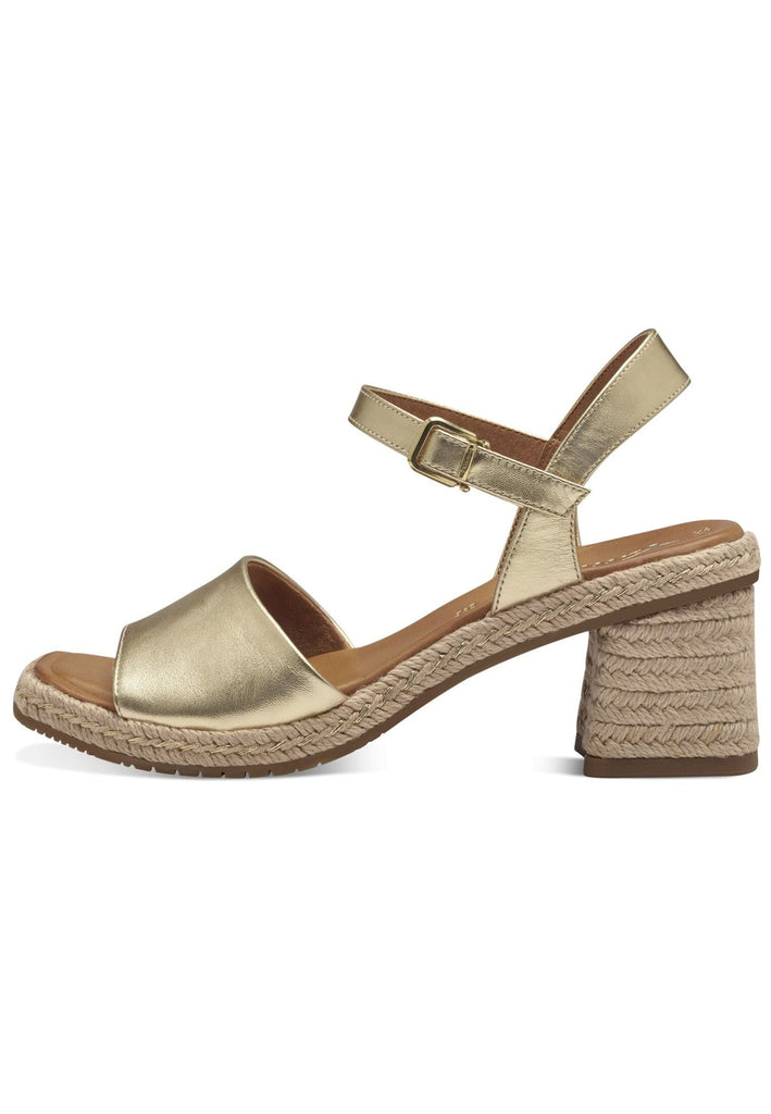 Tamaris Sandalen Leder Gold - surf4shoes