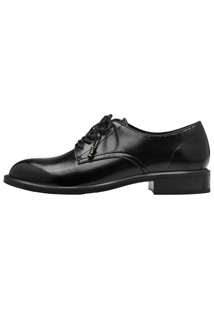 Tamaris Halbschuhe Lederimitat Schwarz - surf4shoes