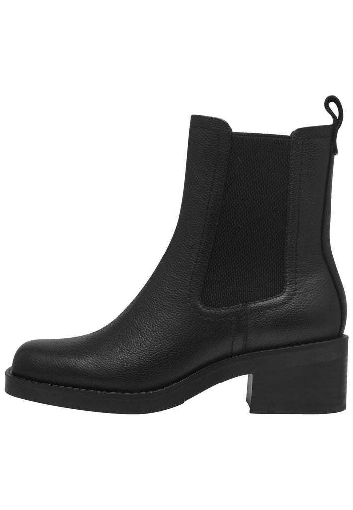 Tamaris Stiefelette Leder/Textil Schwarz Warmfutter - surf4shoes