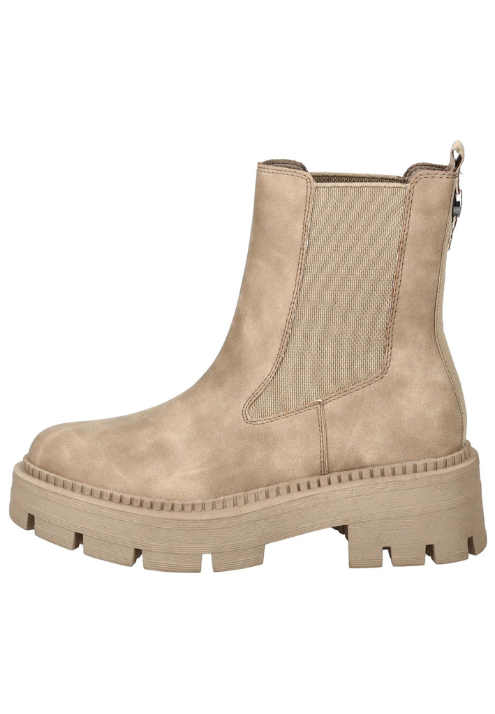 Tamaris Stiefelette Lederimitat Camel - surf4shoes