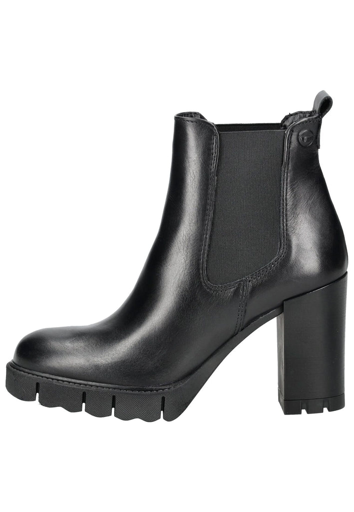 Tamaris Stiefelette Leder Schwarz - surf4shoes