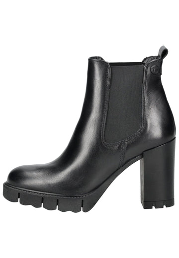 Tamaris Stiefelette Leder Schwarz - surf4shoes