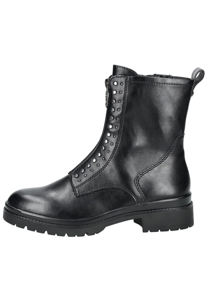 Tamaris Stiefelette Lederimitat Schwarz - surf4shoes