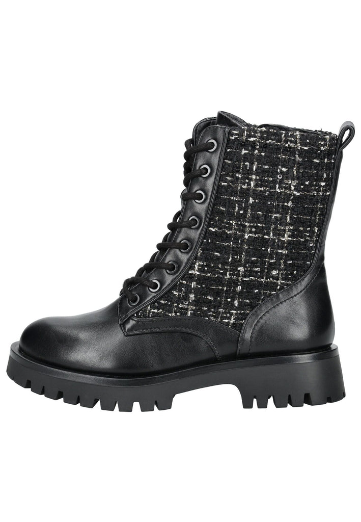 Tamaris Stiefelette Leder/Textil Schwarz - surf4shoes
