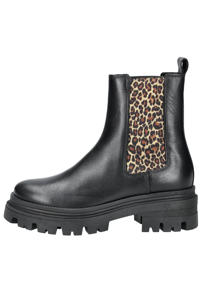 Tamaris Stiefelette Leder Schwarz - surf4shoes