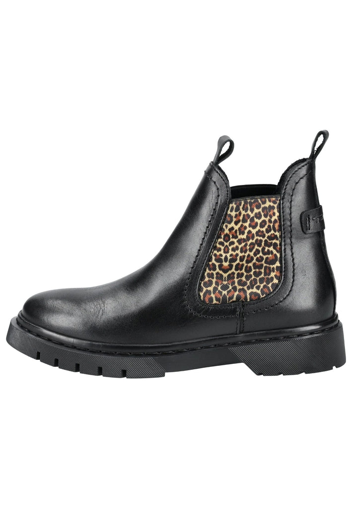 Tamaris Stiefelette Leder Schwarz Warmfutter - surf4shoes