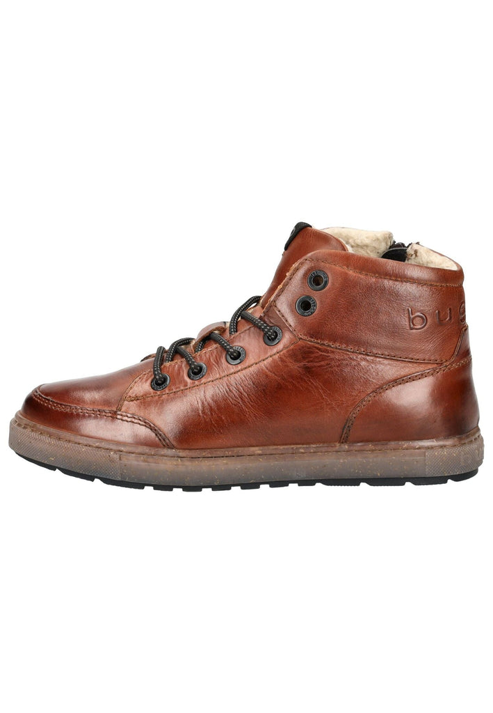 Bugatti Stiefelette Leder Dunkelbraun Warmfutter - surf4shoes