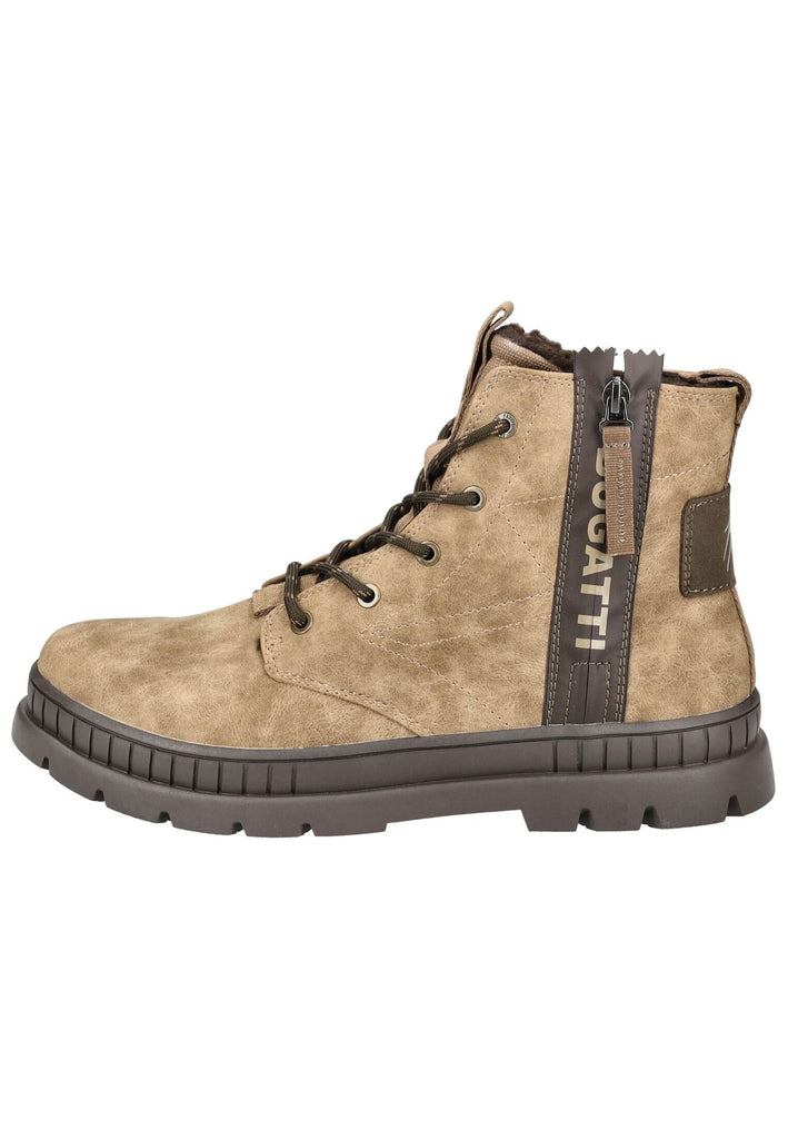 Bugatti Stiefelette Lederimitat Sand Warmfutter - surf4shoes