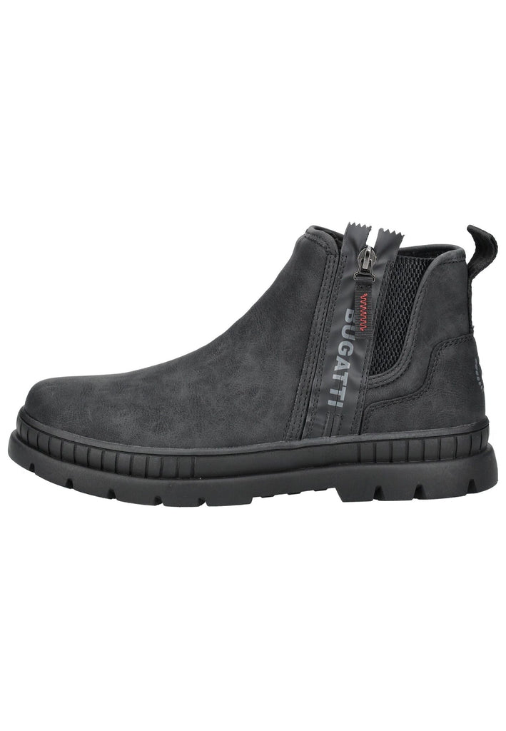 Bugatti Stiefelette Lederimitat Schwarz Warmfutter - surf4shoes