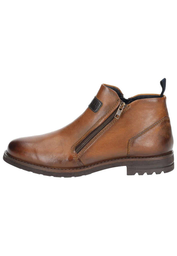 Bugatti Stiefelette Leder Cognac - surf4shoes