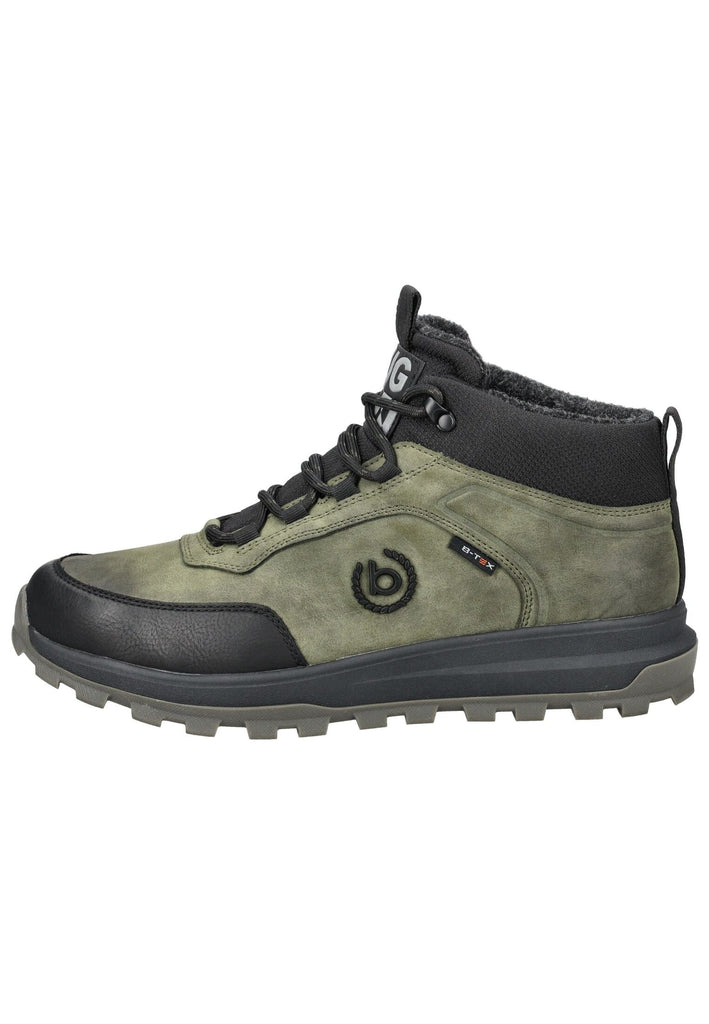 Bugatti Stiefelette Lederimitat Dunkelgrün Warmfutter - surf4shoes