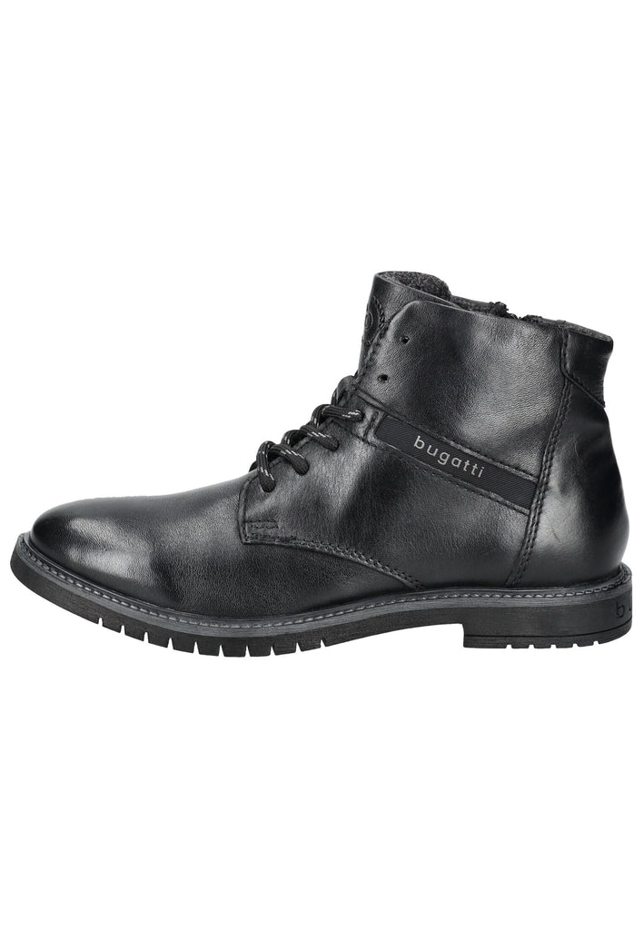 Bugatti Stiefelette Nappaleder Schwarz Warmfutter - surf4shoes