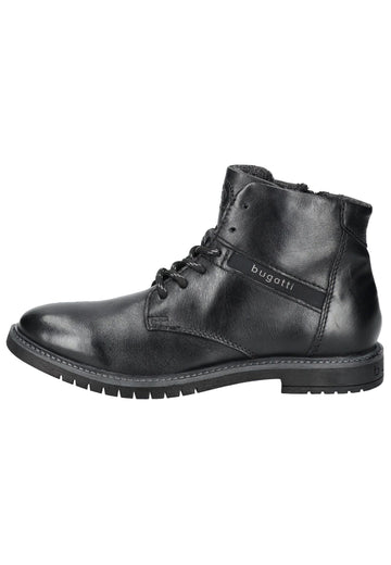 Bugatti Stiefelette Nappaleder Schwarz Warmfutter - surf4shoes