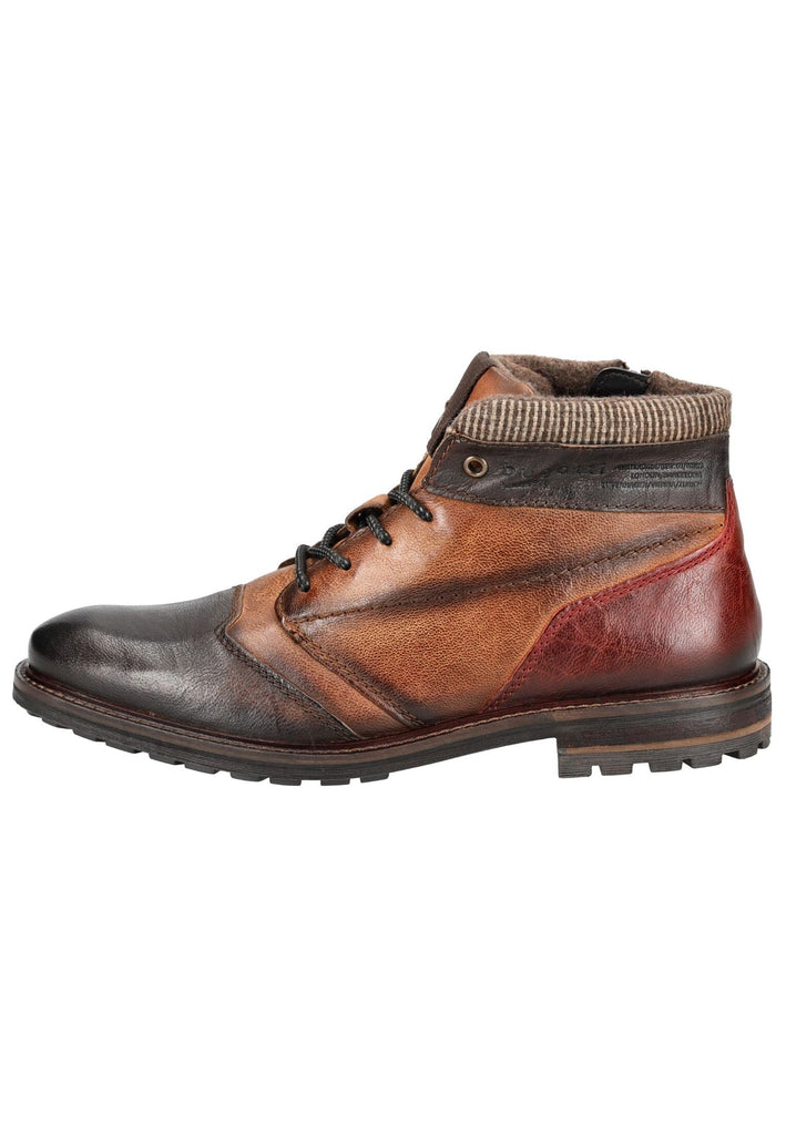 Bugatti Stiefelette Leder Braun - surf4shoes
