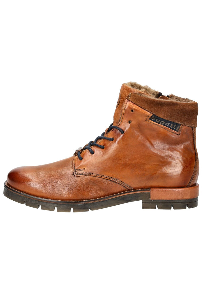Bugatti Stiefelette Leder Cognac Warmfutter - surf4shoes