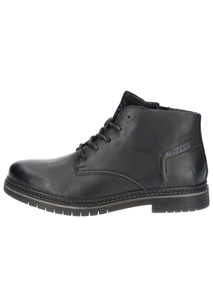 Bugatti Stiefelette Leder Schwarz - surf4shoes