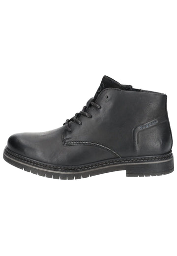 Bugatti Stiefelette Leder Schwarz - surf4shoes