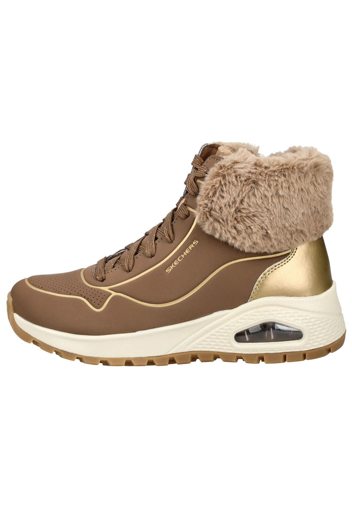 Skechers Stiefelette Lederimitat/Textil Grau - surf4shoes