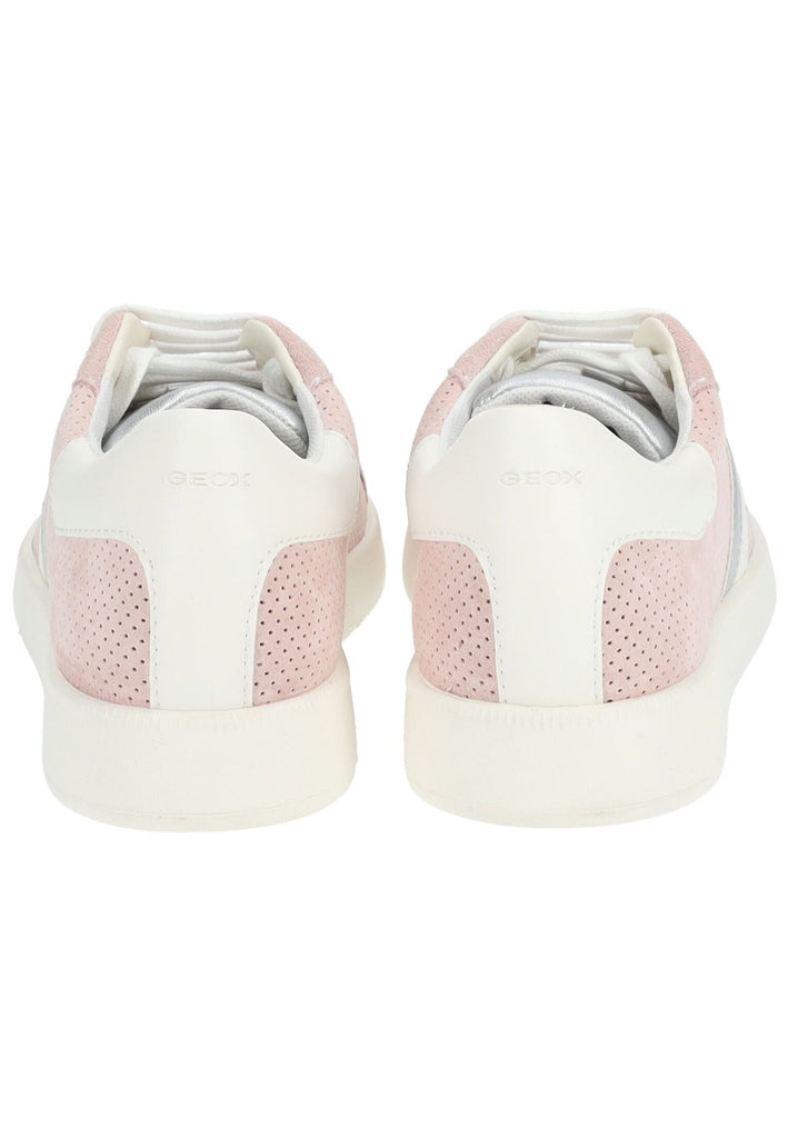 Geox Sneaker Veloursleder/Synthetik Rosa/Weiß - surf4shoes