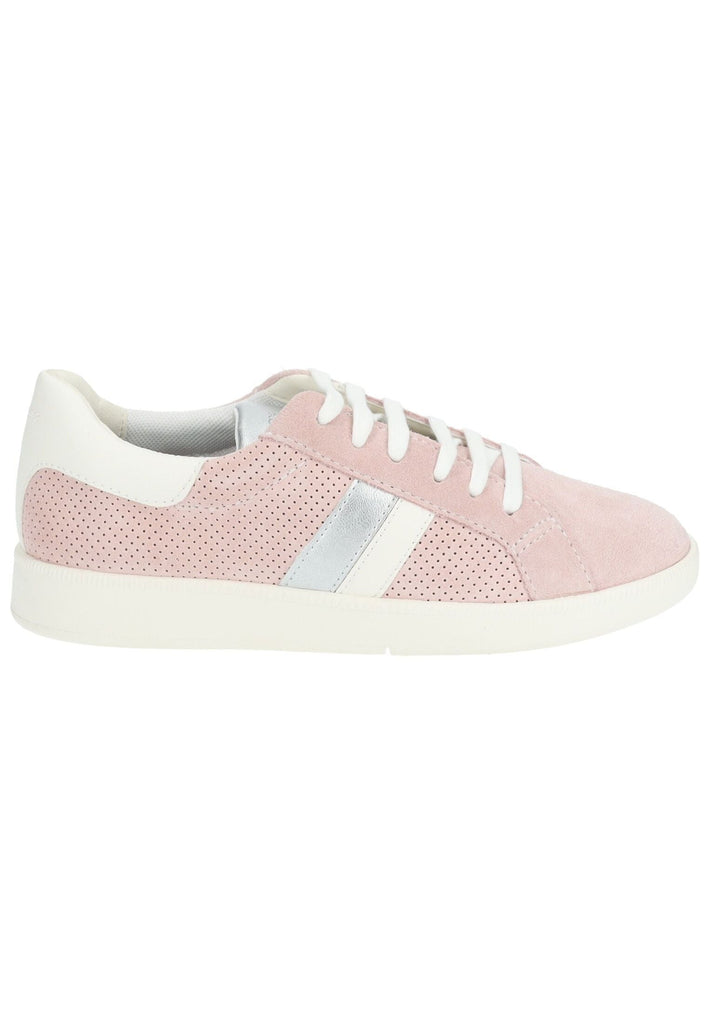 Geox Sneaker Veloursleder/Synthetik Rosa/Weiß - surf4shoes