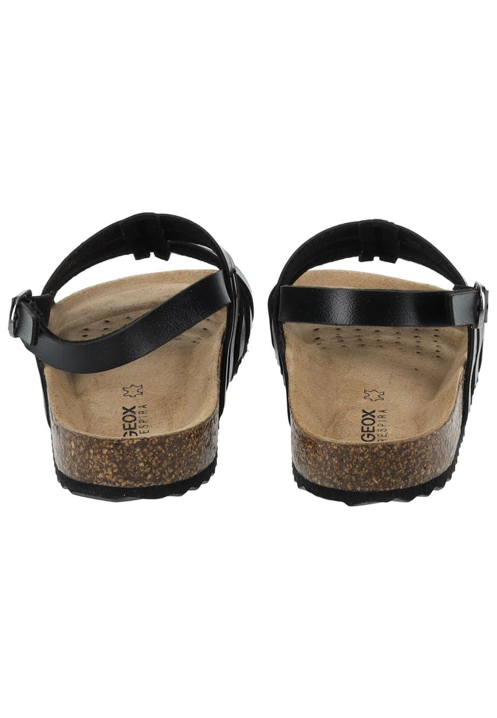 Geox Sandalen Lederimitat Schwarz - surf4shoes