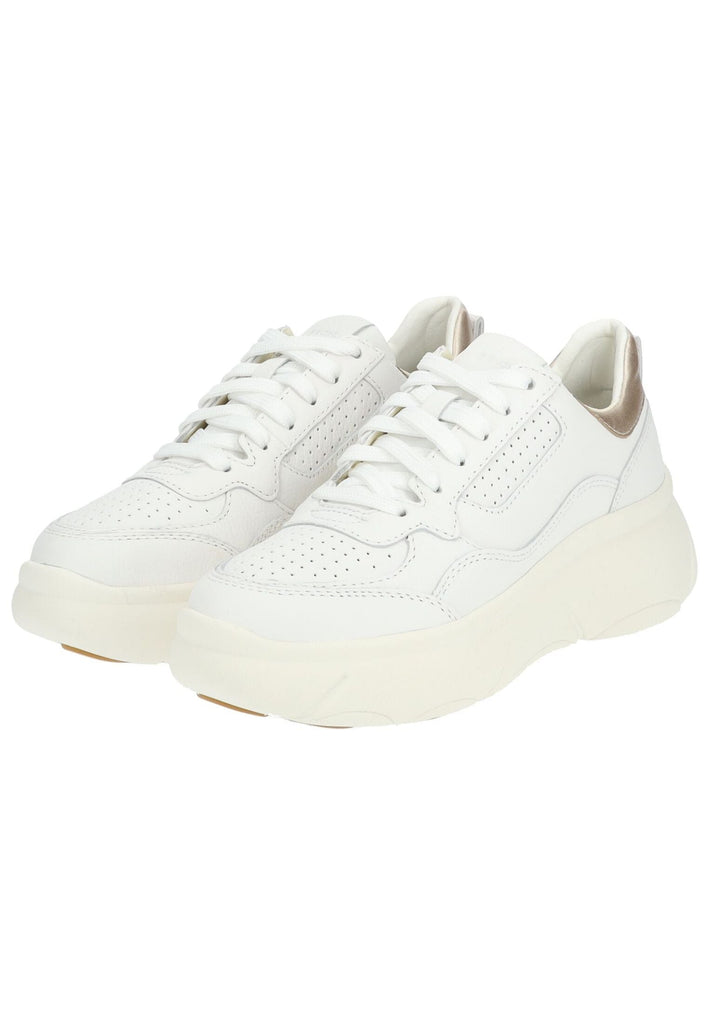 Geox Sneaker Leder/Mesh Weiß - surf4shoes