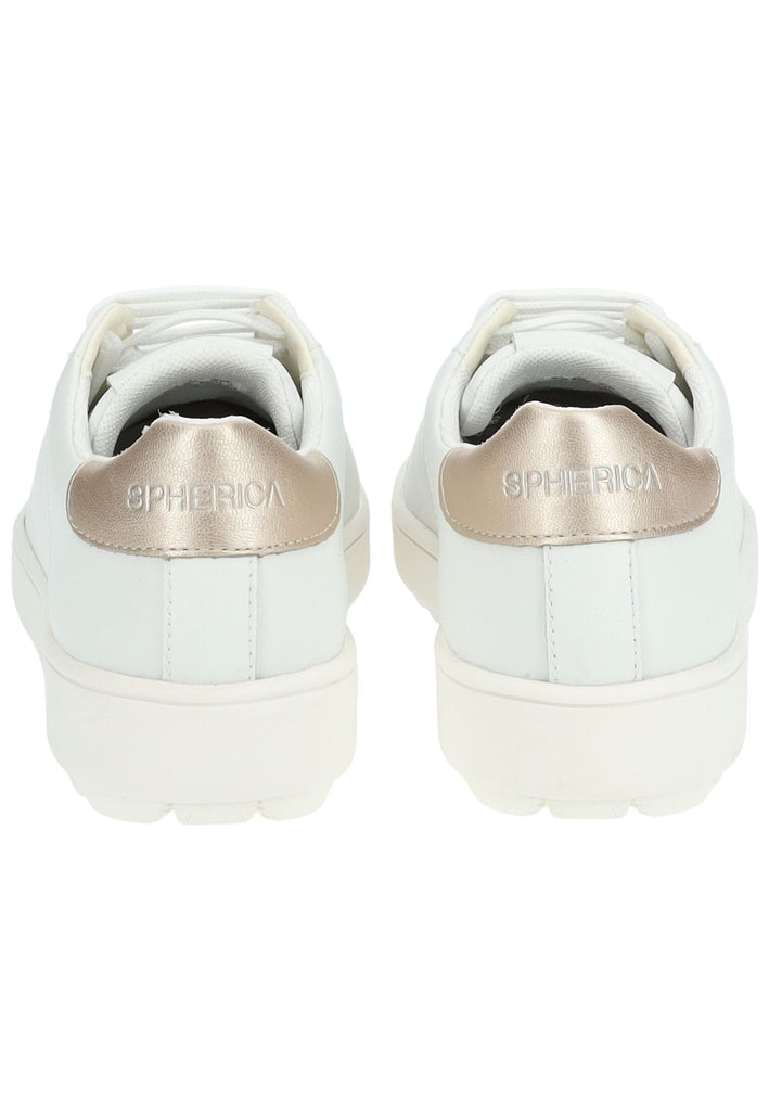 Geox Sneaker Leder/Synthetik Weiß/Gold - surf4shoes