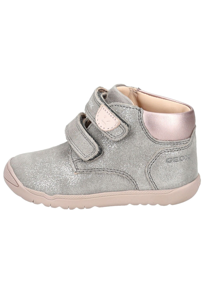 Geox Halbschuhe Leder/Synthetik Grau/Rosa - surf4shoes