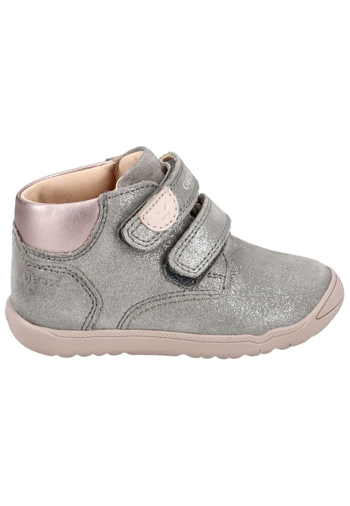 Geox Halbschuhe Leder/Synthetik Grau/Rosa - surf4shoes