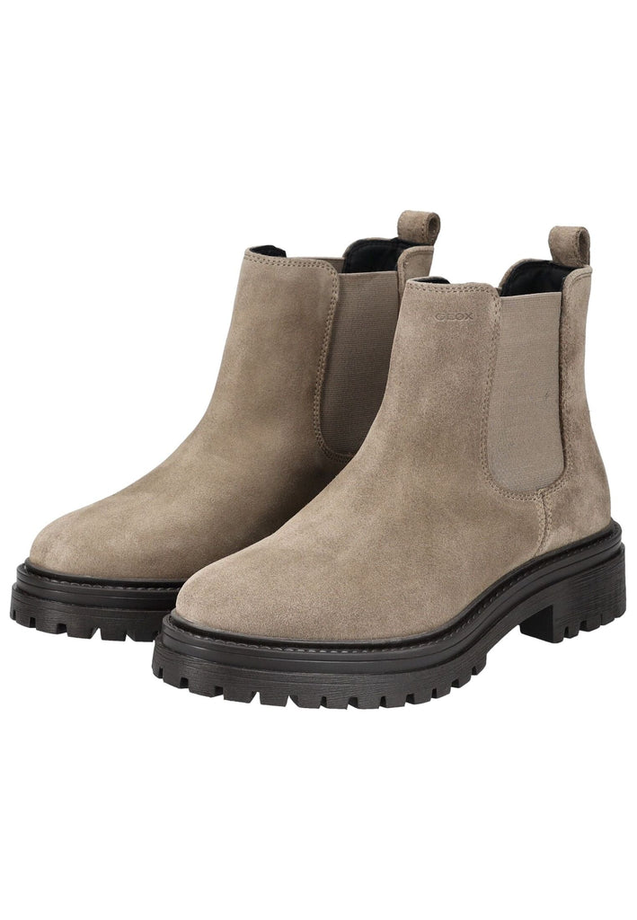 Geox Stiefelette Leder Taupe - surf4shoes