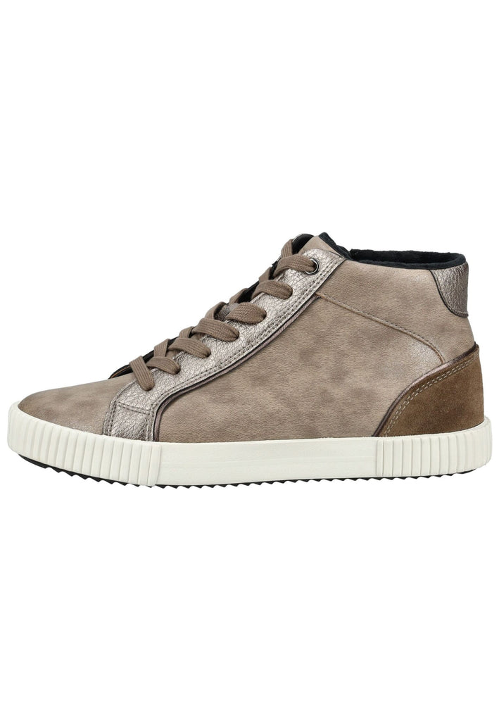 Geox Sneaker Leder/Synthetik Taupe Warmfutter - surf4shoes