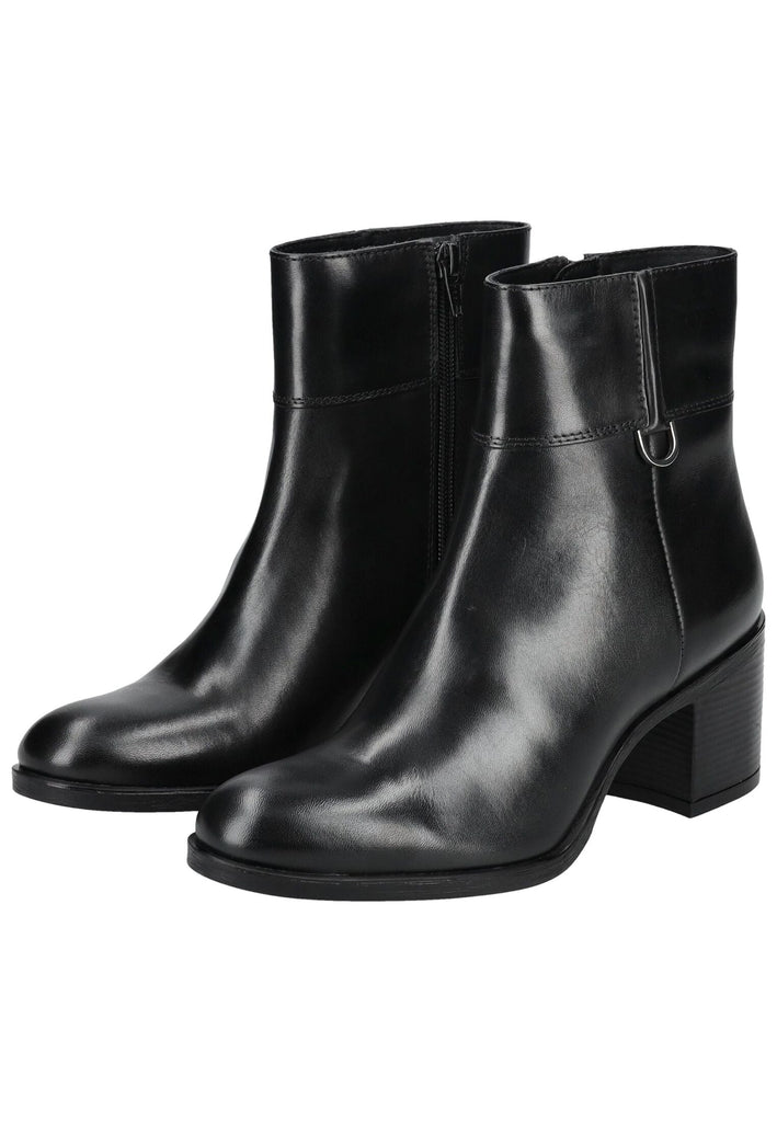 Geox Stiefelette Glattleder Schwarz - surf4shoes