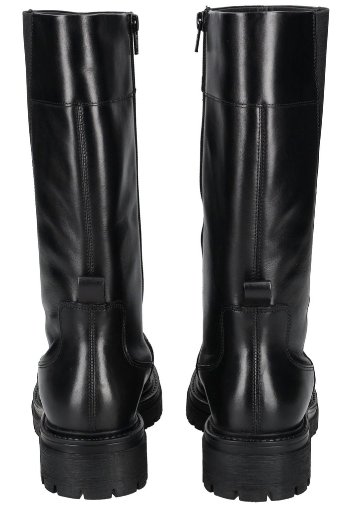 Geox Stiefel Leder/Textil Schwarz - surf4shoes