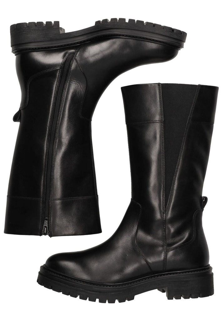 Geox Stiefel Leder/Textil Schwarz - surf4shoes