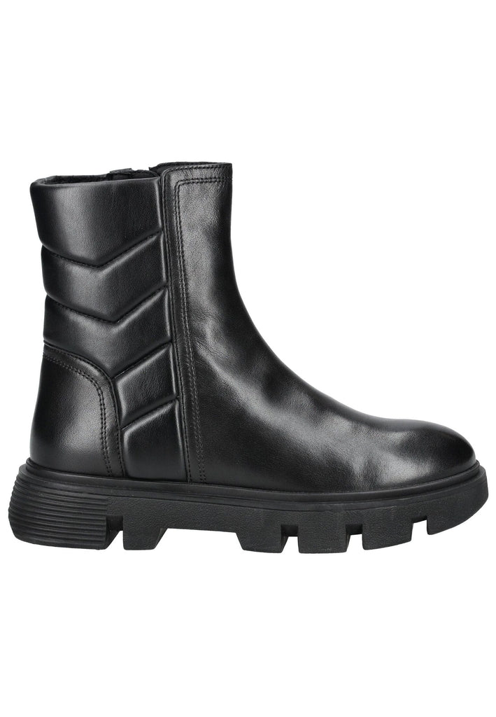 Geox Stiefelette Leder/Synthetik Schwarz Warmfutter - surf4shoes