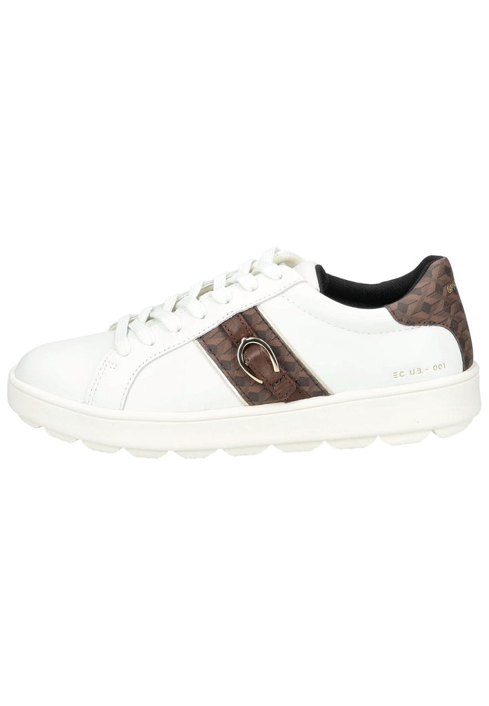 Geox Sneaker Leder/Textil Weiß/Braun - surf4shoes