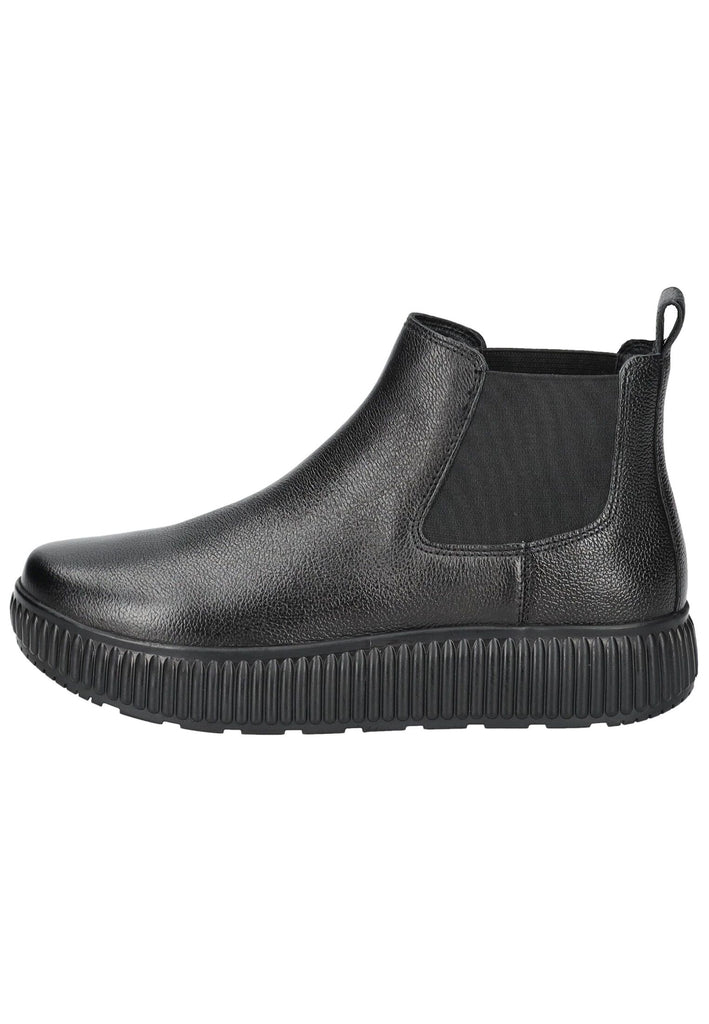 Geox Stiefelette Leder/Textil Schwarz - surf4shoes