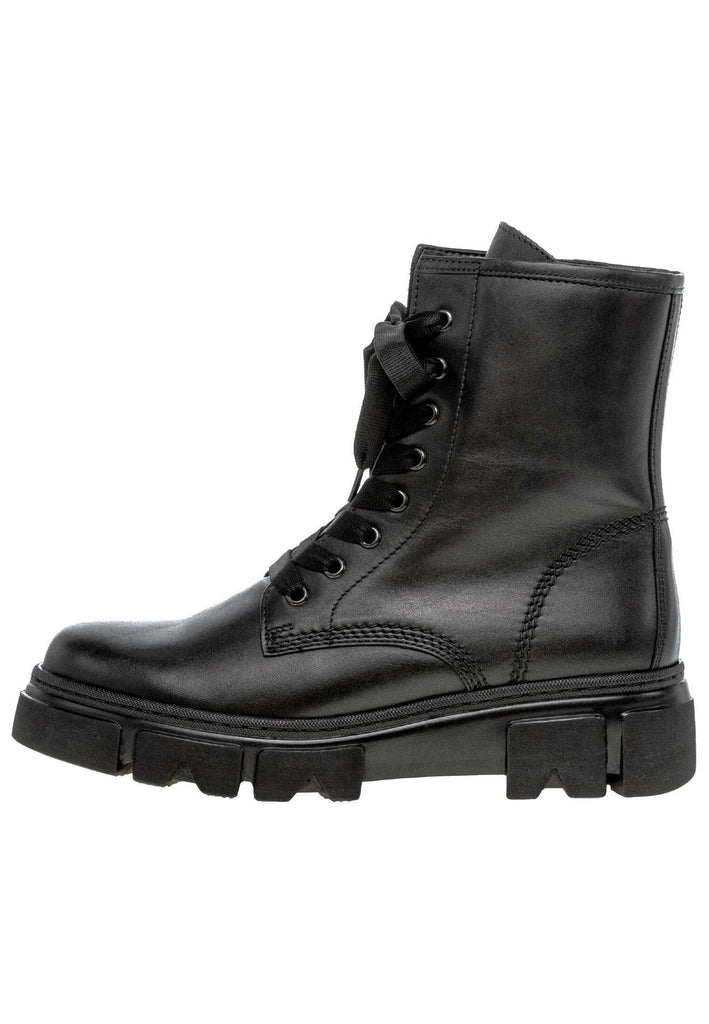 Gabor Stiefelette Leder Schwarz Warmfutter - surf4shoes