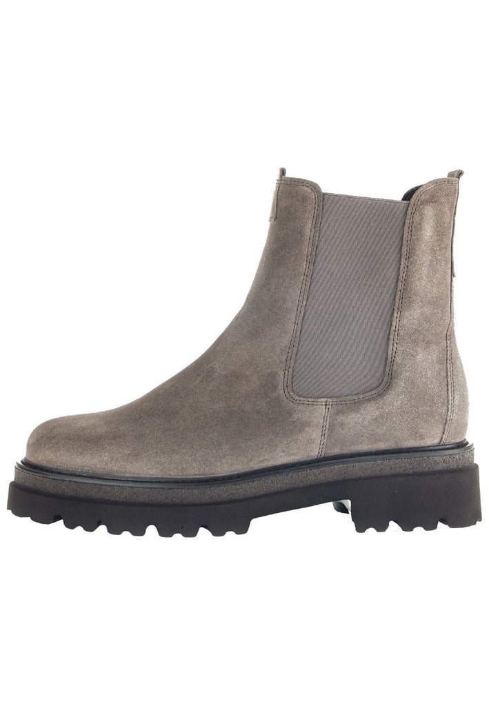 Gabor Stiefelette Veloursleder/Textil Grau/Braun Warmfutter - surf4shoes