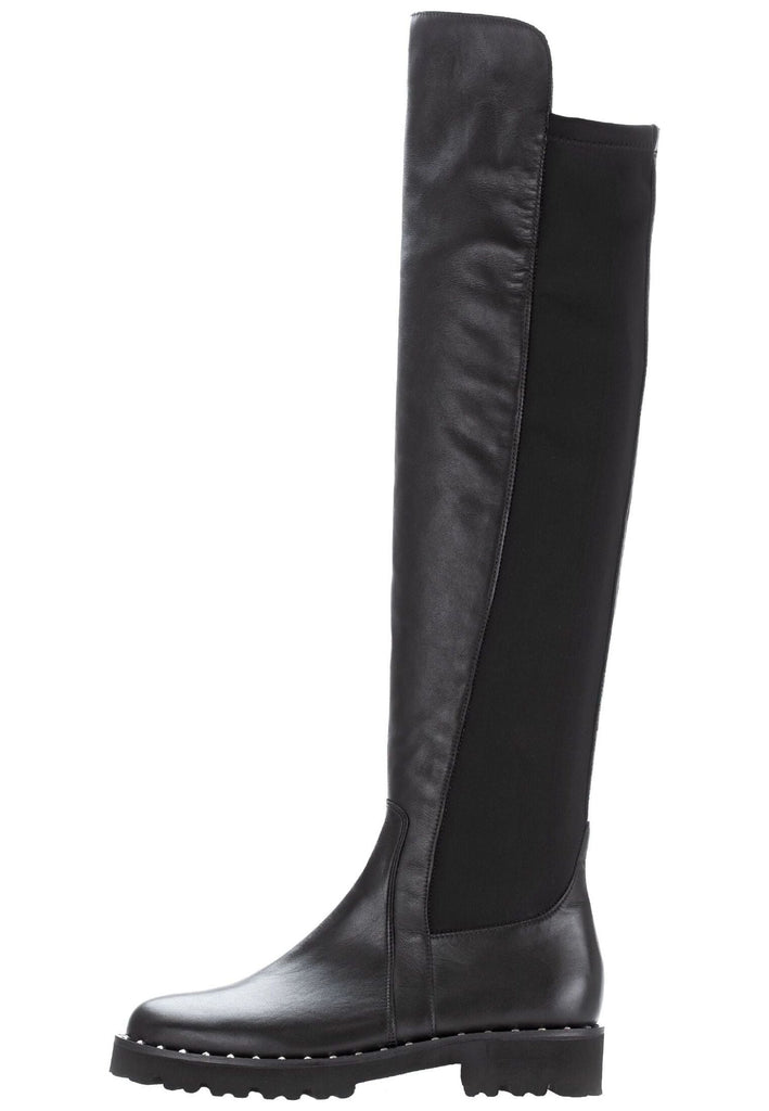 Gabor Stiefel Leder/Textil Schwarz - surf4shoes