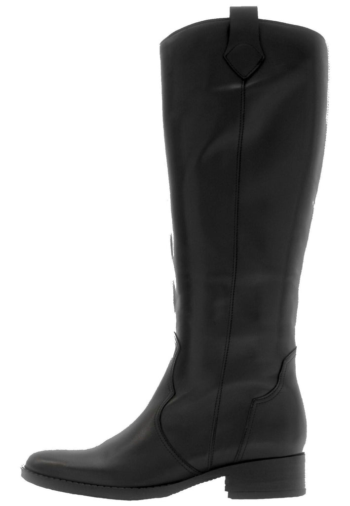 Gabor Stiefelette Glattleder Schwarz - surf4shoes