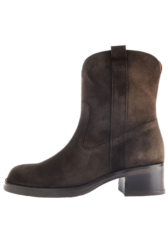 Gabor Stiefelette Veloursleder Dunkelbraun - surf4shoes