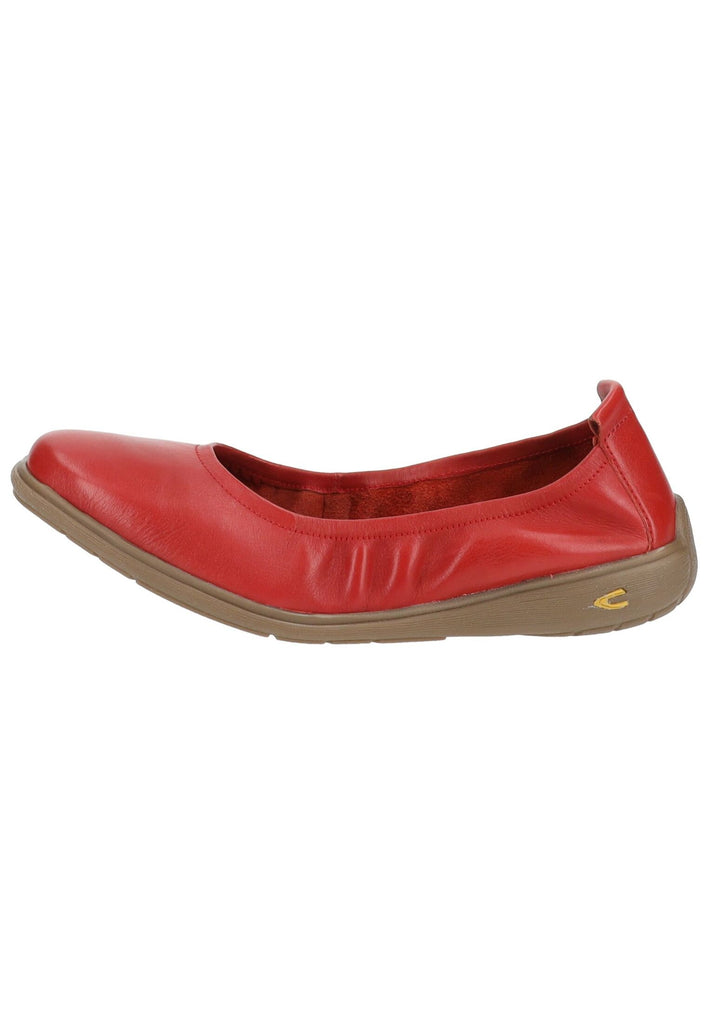 camel active Ballerinas Nappaleder Rot - surf4shoes